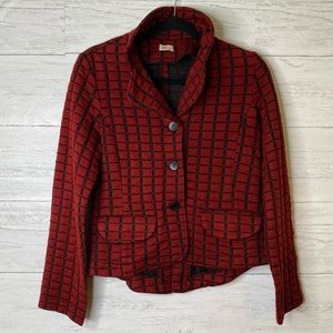 Heart brand quilted textured jacket